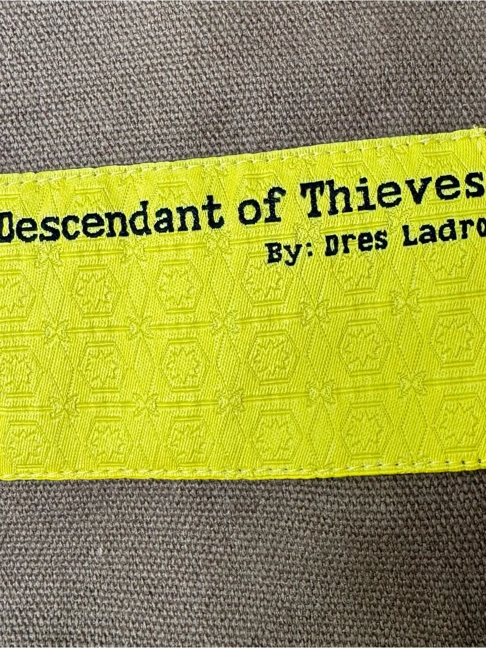 Descendant of Thieves Olive Canvas Tote Bag